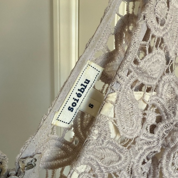 Soieblu Lace Overlay Sleeveless Midi Dress size S - Picture 3 of 4